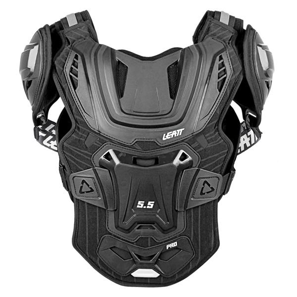 Leatt 4.5 Pro Chest Protector Shoulder Guards Black