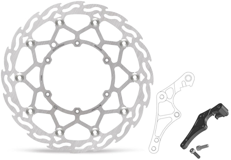 Moto-Master - Flame Supermoto Street 320mm Rotor for Husaberg FE 450 2009 to 2014