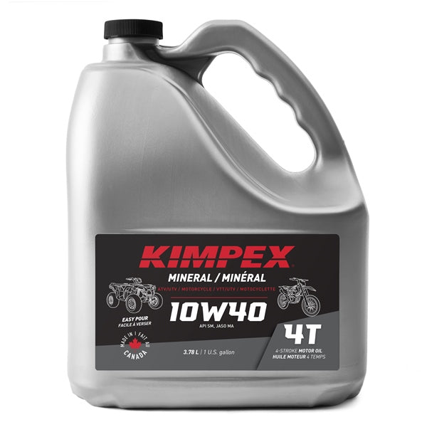 Kimpex-OIL ENGINE MOTO/ATV 10W40 3.78L MNRAL FV0003226 060945855523