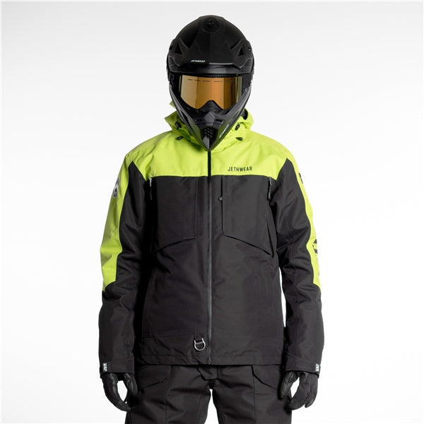 Jethwear-JACKET CRISP MEN BK/LIME 4XL J24121-052-4XL 7340107554581