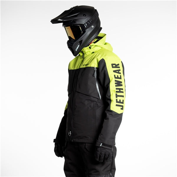 Jethwear-JACKET CRISP MEN BK/LIME 4XL J24121-052-4XL 7340107554581