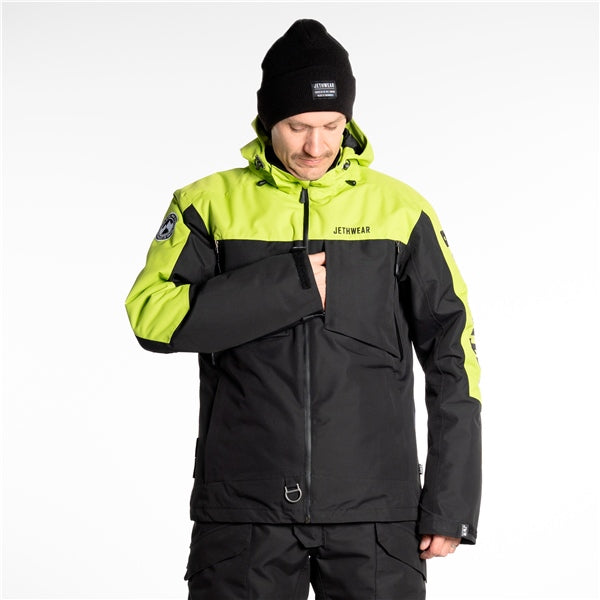 Jethwear-JACKET CRISP MEN BK/LIME 4XL J24121-052-4XL 7340107554581