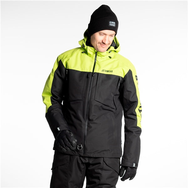 Jethwear-JACKET CRISP MEN BK/LIME 4XL J24121-052-4XL 7340107554581