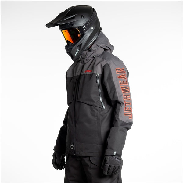 Jethwear-JACKET CRISP MEN BK/GY/RD 4XL J24121-049-4XL 7340107554741