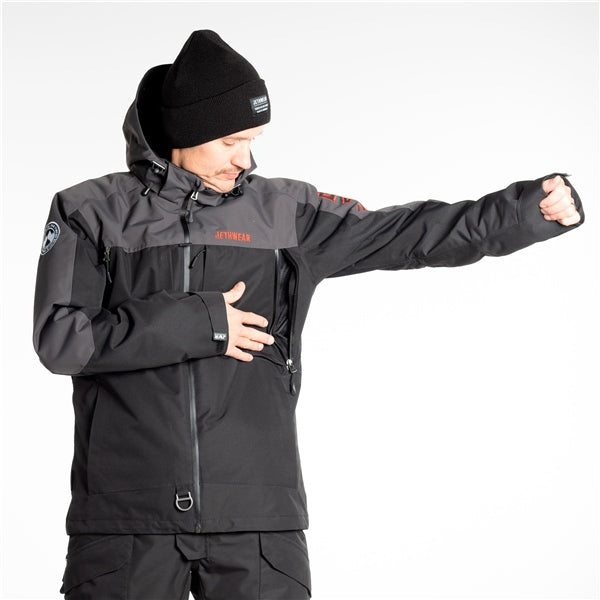 Jethwear-JACKET CRISP MEN BK/GY/RD 4XL J24121-049-4XL 7340107554741