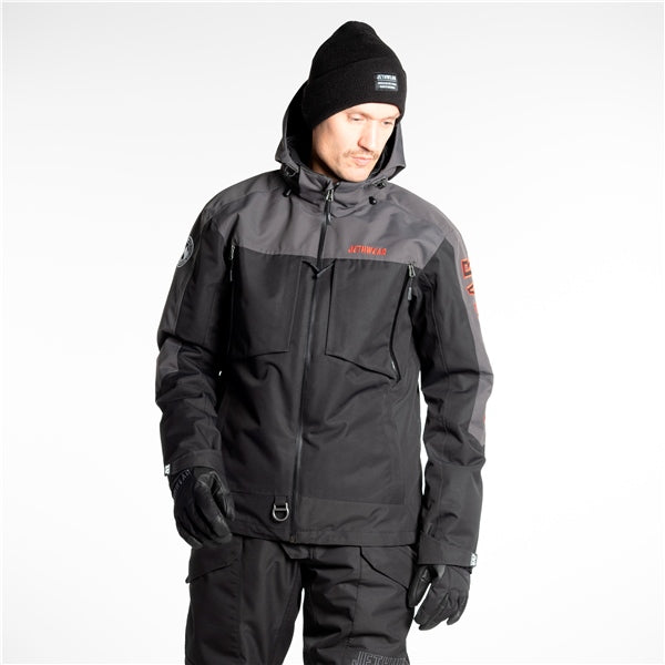 Jethwear-JACKET CRISP MEN BK/GY/RD 4XL J24121-049-4XL 7340107554741
