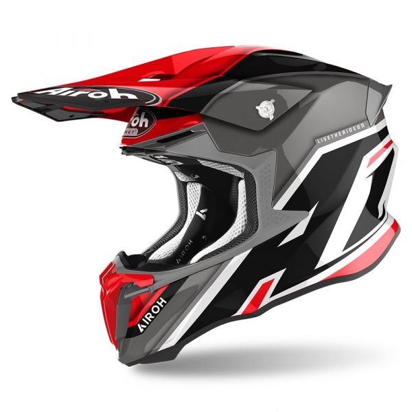 Casco cross Airoh Wraaap Lollipop Gloss helmet casque moto