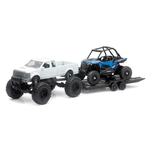 NewRayToys-Scale Model - Truck with Polaris ATV