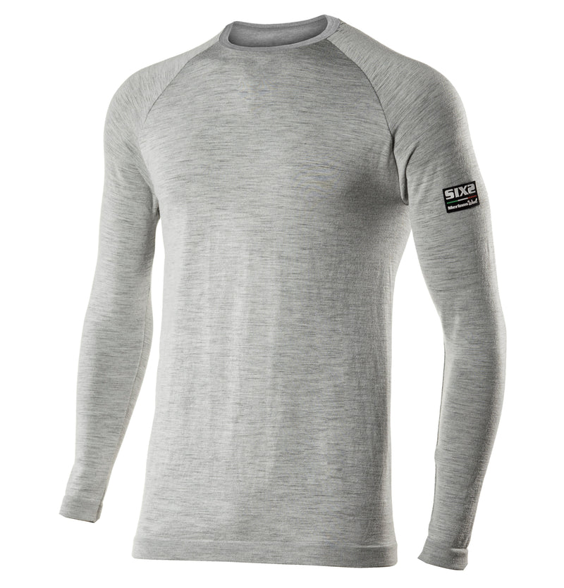 Sixs - TS2 Long Sleeve Round Neck Jersey Carbon Merinos Wool