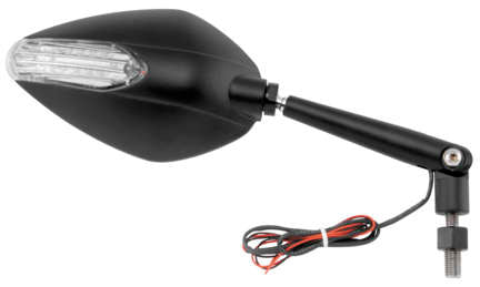 BikeMaster - Candy Drop Standard Mirrors with Integrated Turn Signals