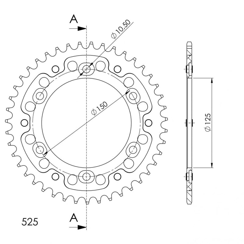Supersprox - Rear Stealth Sprocket for KTM 950/990/1090/1150/1290